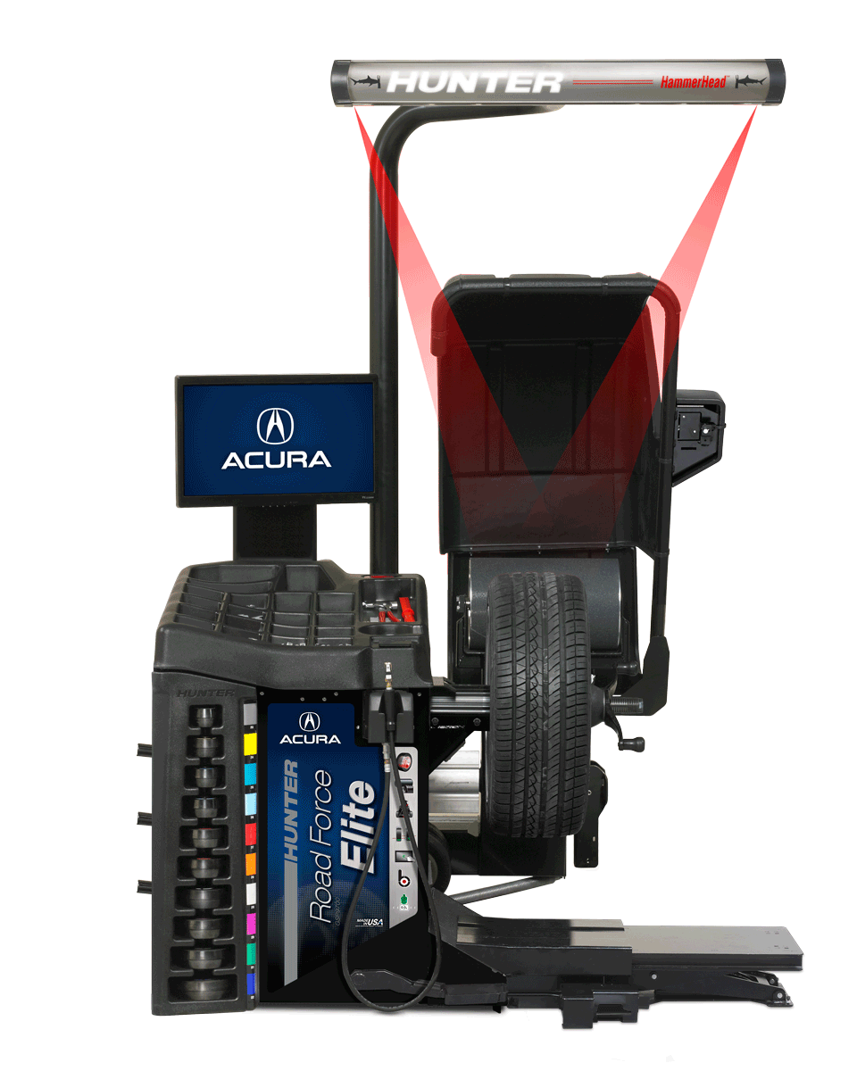 A smart exercise bike with a screen displaying the Acura logo.