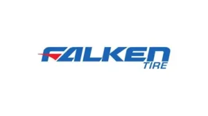 Falken Tires logo in bold blue and red design.